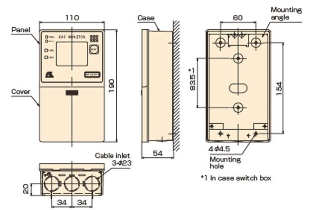 RIKEN KEIKI RM-6002 เครื่องตรวจวัดก๊าซ Combustible gases Toxic gases Oxygen (4-20mA)